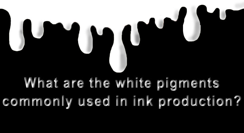 Какие белые пигменты обычно используются при производстве чернил?