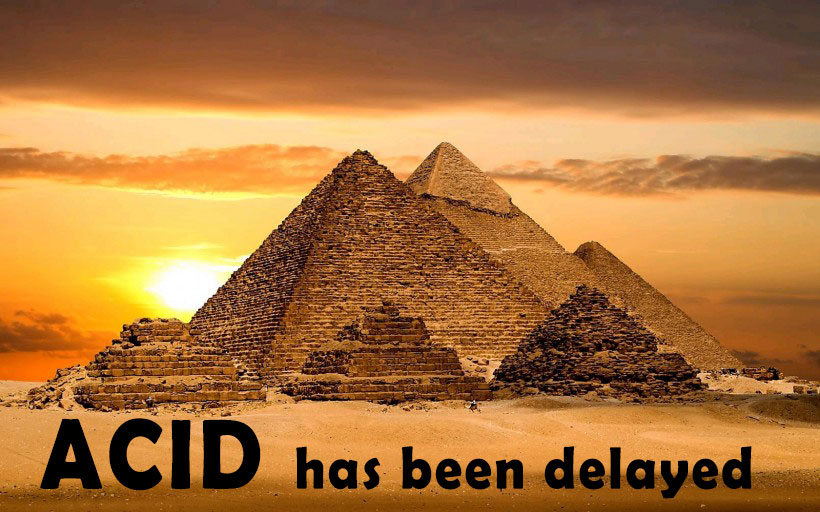 Египет Advance Грузовой информационный Декларация (Кислота) был отложен до конца сентября, работа на 1 октября